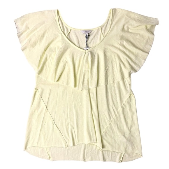 NWT Lucky Brand Burnout Ruffle Top - Picture 2 of 5